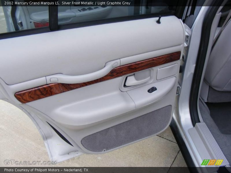 Silver Frost Metallic / Light Graphite Grey 2002 Mercury Grand Marquis LS