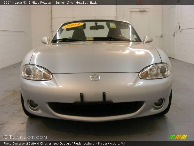 Sunlight Silver Metallic / Black 2004 Mazda MX-5 Miata Roadster