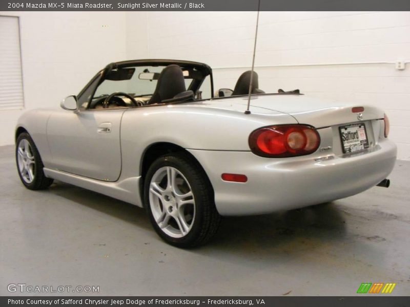 Sunlight Silver Metallic / Black 2004 Mazda MX-5 Miata Roadster