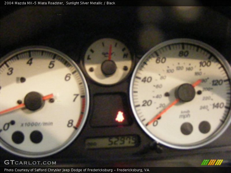 Sunlight Silver Metallic / Black 2004 Mazda MX-5 Miata Roadster