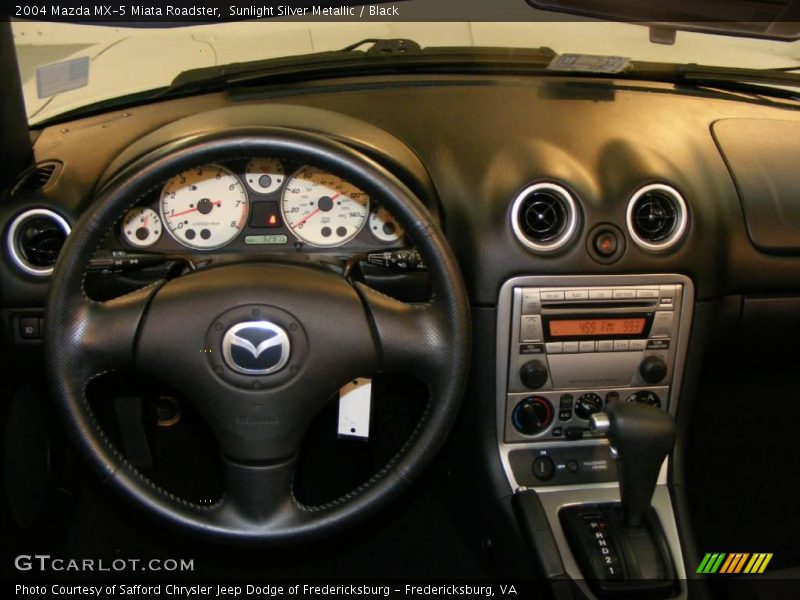 Sunlight Silver Metallic / Black 2004 Mazda MX-5 Miata Roadster