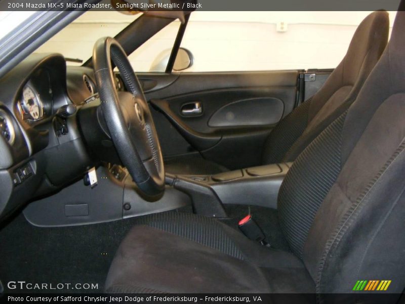 Sunlight Silver Metallic / Black 2004 Mazda MX-5 Miata Roadster