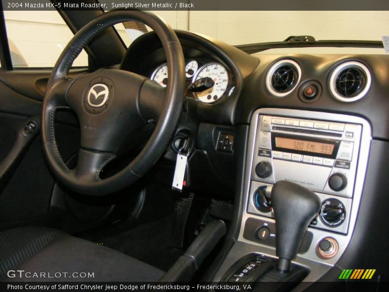 Sunlight Silver Metallic / Black 2004 Mazda MX-5 Miata Roadster