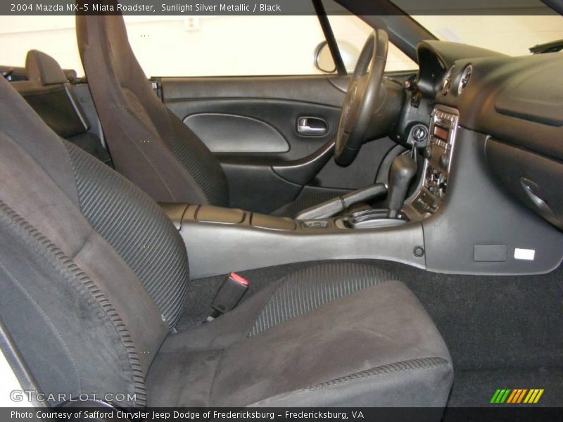 Sunlight Silver Metallic / Black 2004 Mazda MX-5 Miata Roadster