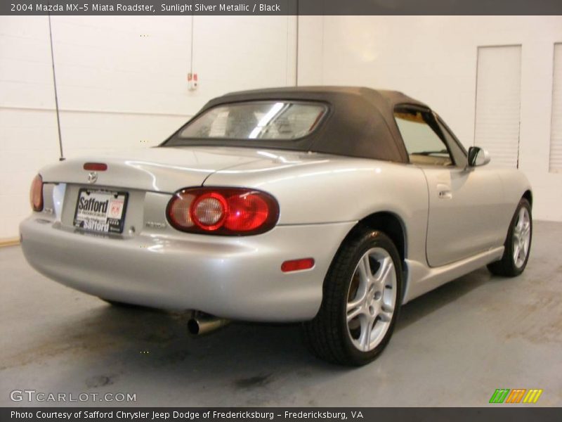 Sunlight Silver Metallic / Black 2004 Mazda MX-5 Miata Roadster