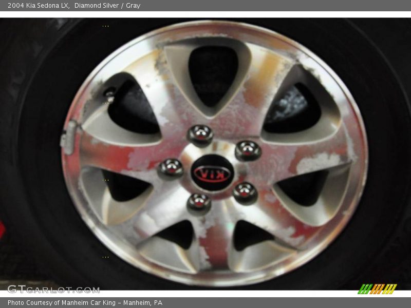 Diamond Silver / Gray 2004 Kia Sedona LX