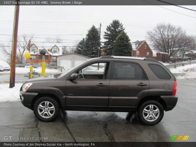 Smokey Brown / Beige 2007 Kia Sportage EX V6 4WD