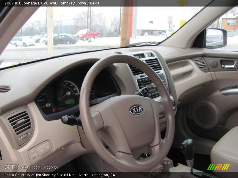 Smokey Brown / Beige 2007 Kia Sportage EX V6 4WD