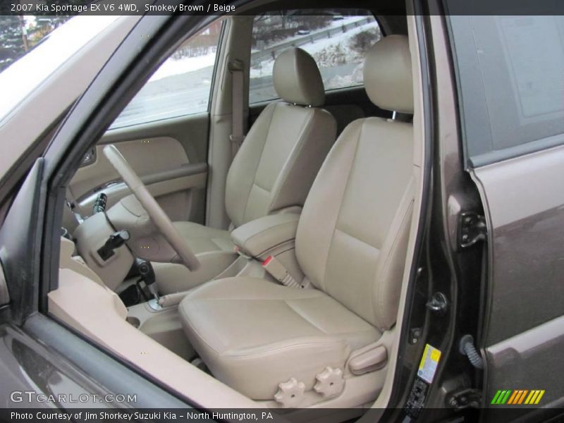 Smokey Brown / Beige 2007 Kia Sportage EX V6 4WD