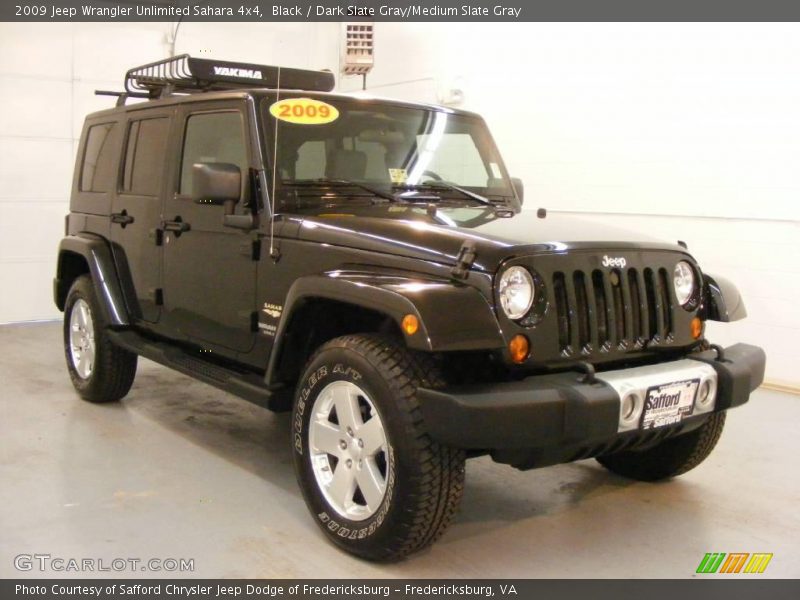 Black / Dark Slate Gray/Medium Slate Gray 2009 Jeep Wrangler Unlimited Sahara 4x4