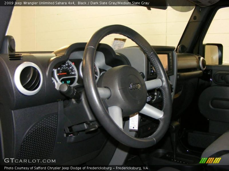 Black / Dark Slate Gray/Medium Slate Gray 2009 Jeep Wrangler Unlimited Sahara 4x4