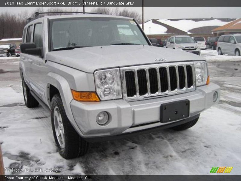 Bright Silver Metallic / Dark Slate Gray 2010 Jeep Commander Sport 4x4