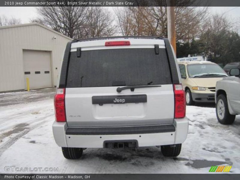 Bright Silver Metallic / Dark Slate Gray 2010 Jeep Commander Sport 4x4