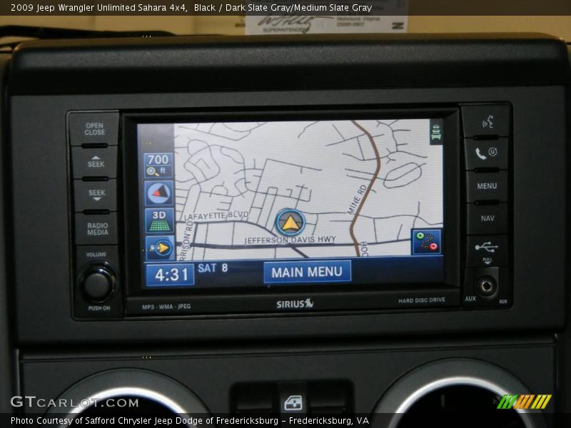 Black / Dark Slate Gray/Medium Slate Gray 2009 Jeep Wrangler Unlimited Sahara 4x4