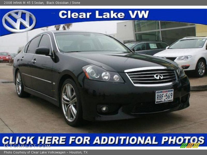 Black Obsidian / Stone 2008 Infiniti M 45 S Sedan
