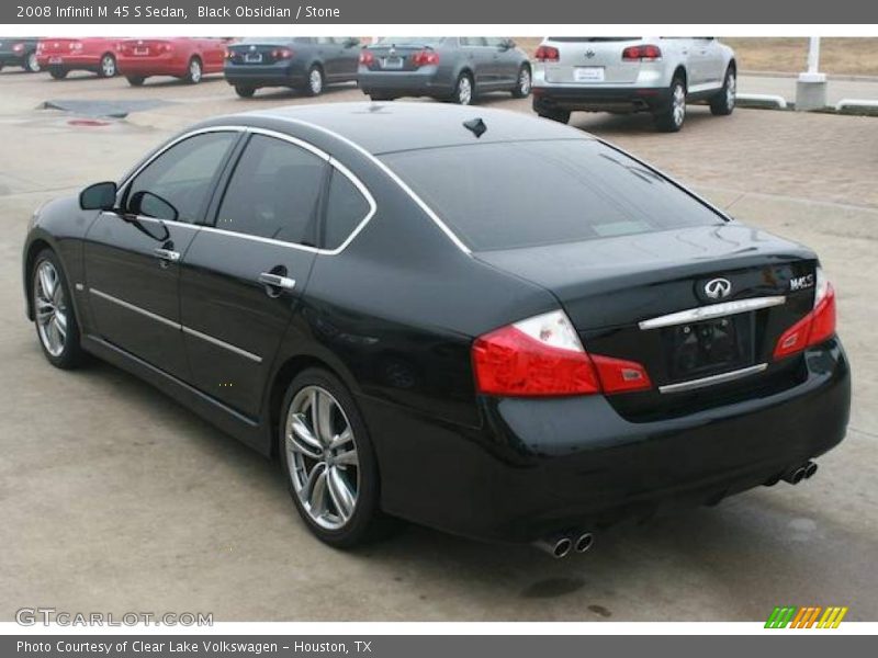 Black Obsidian / Stone 2008 Infiniti M 45 S Sedan