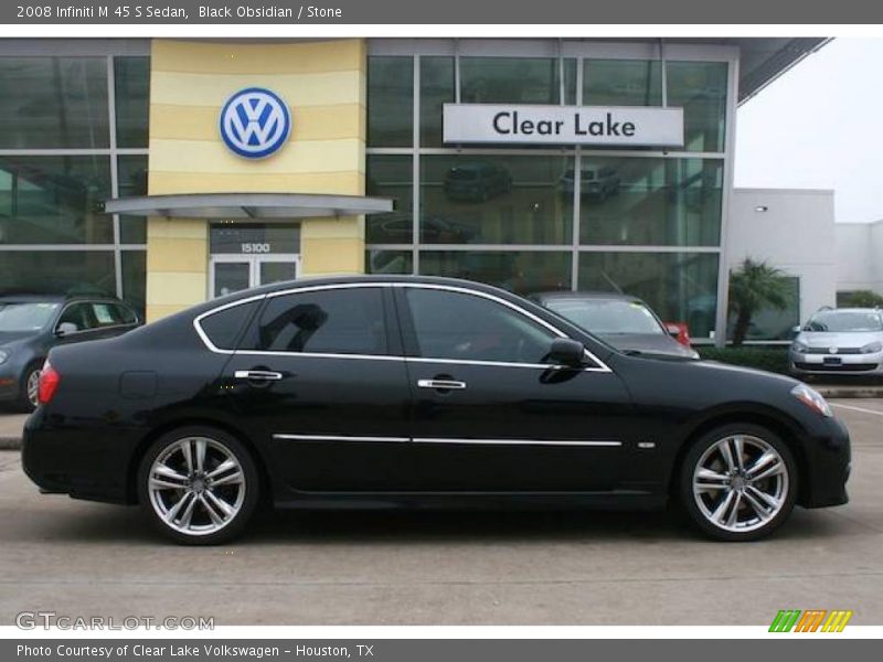 Black Obsidian / Stone 2008 Infiniti M 45 S Sedan