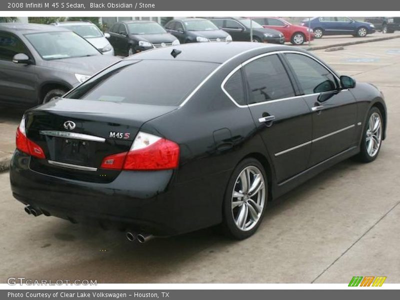 Black Obsidian / Stone 2008 Infiniti M 45 S Sedan