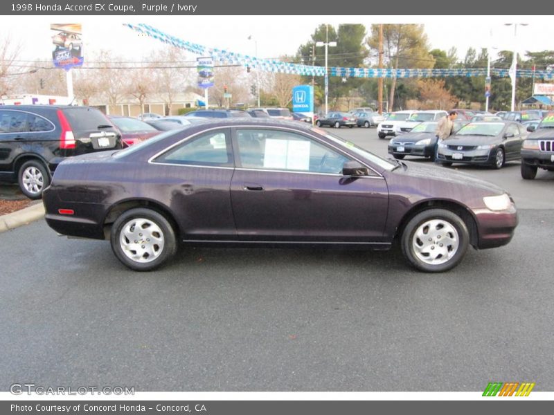 Purple / Ivory 1998 Honda Accord EX Coupe