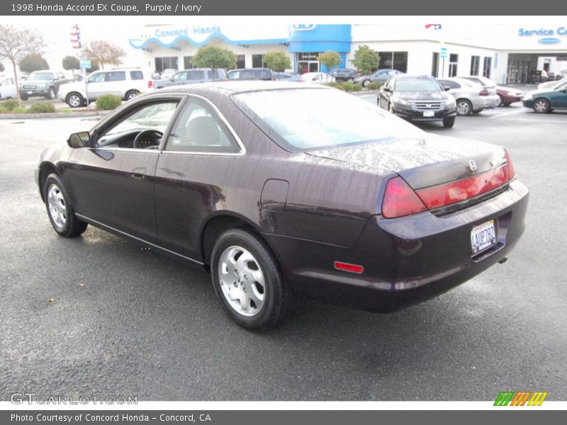 Purple / Ivory 1998 Honda Accord EX Coupe