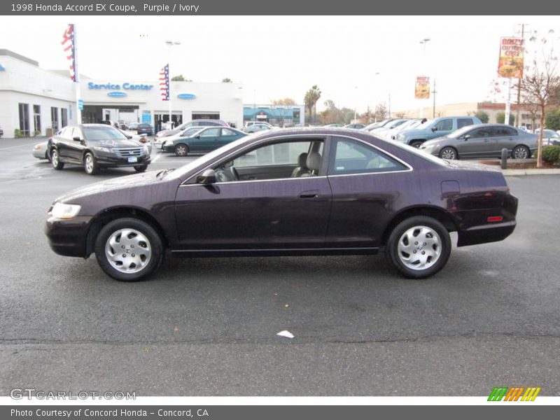 Purple / Ivory 1998 Honda Accord EX Coupe