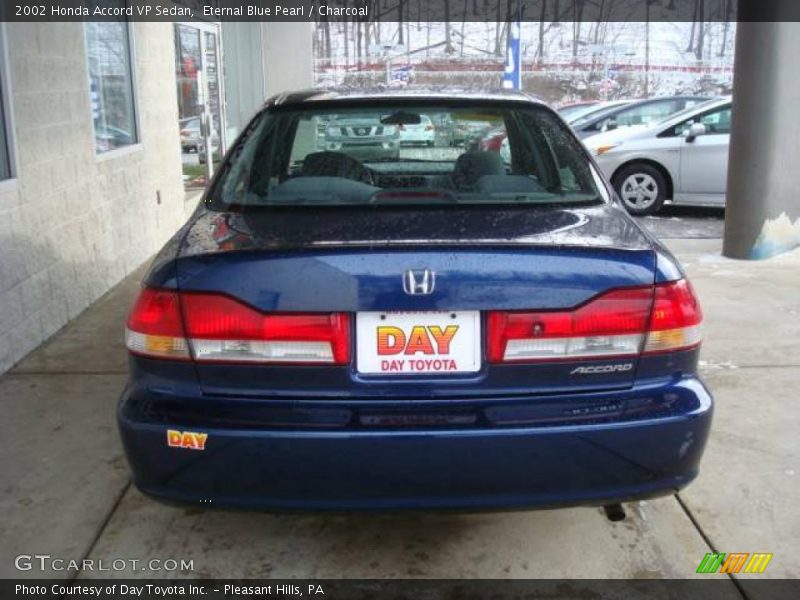 Eternal Blue Pearl / Charcoal 2002 Honda Accord VP Sedan