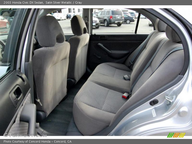 Satin Silver Metallic / Gray 2003 Honda Civic DX Sedan