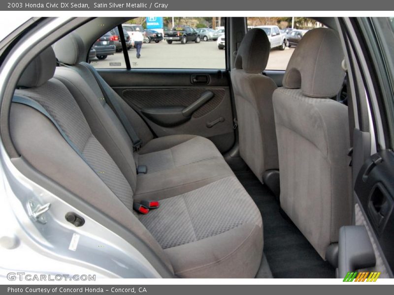 Satin Silver Metallic / Gray 2003 Honda Civic DX Sedan