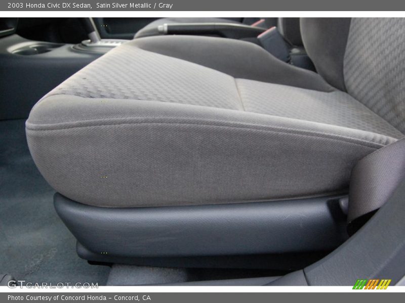 Satin Silver Metallic / Gray 2003 Honda Civic DX Sedan