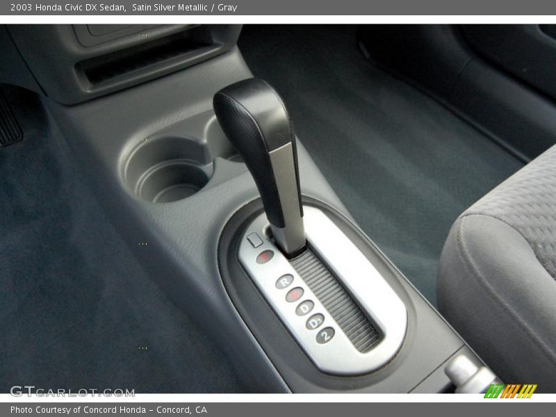 Satin Silver Metallic / Gray 2003 Honda Civic DX Sedan