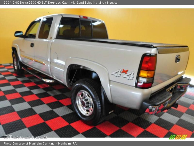 Sand Beige Metallic / Neutral 2004 GMC Sierra 2500HD SLT Extended Cab 4x4