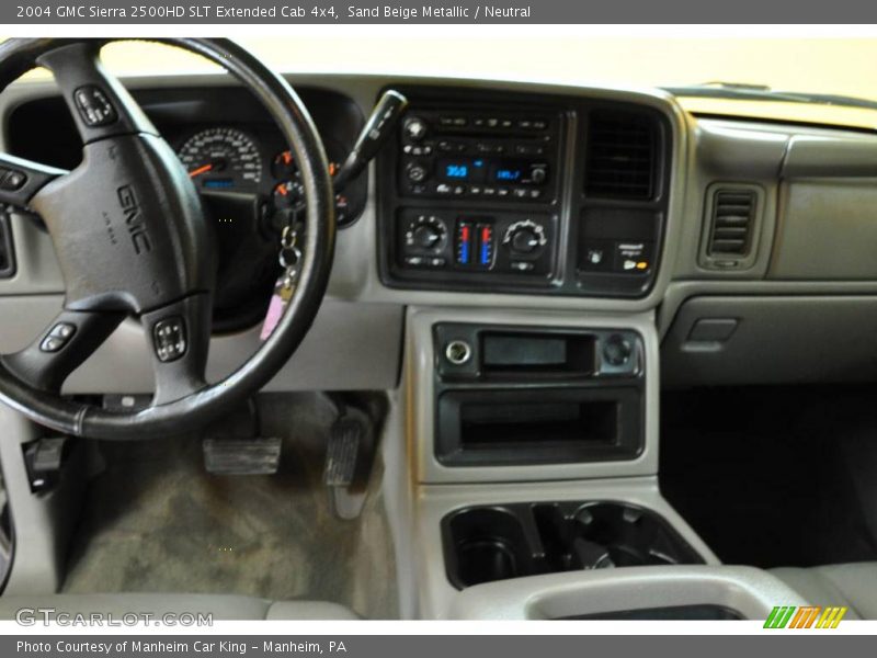 Sand Beige Metallic / Neutral 2004 GMC Sierra 2500HD SLT Extended Cab 4x4