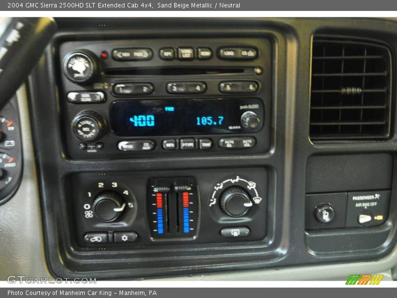 Sand Beige Metallic / Neutral 2004 GMC Sierra 2500HD SLT Extended Cab 4x4