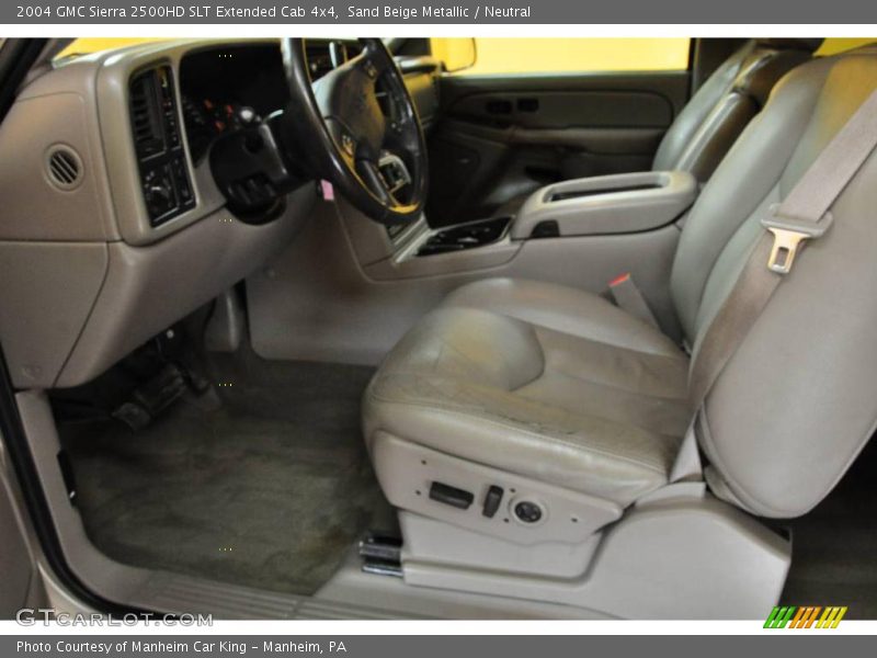 Sand Beige Metallic / Neutral 2004 GMC Sierra 2500HD SLT Extended Cab 4x4