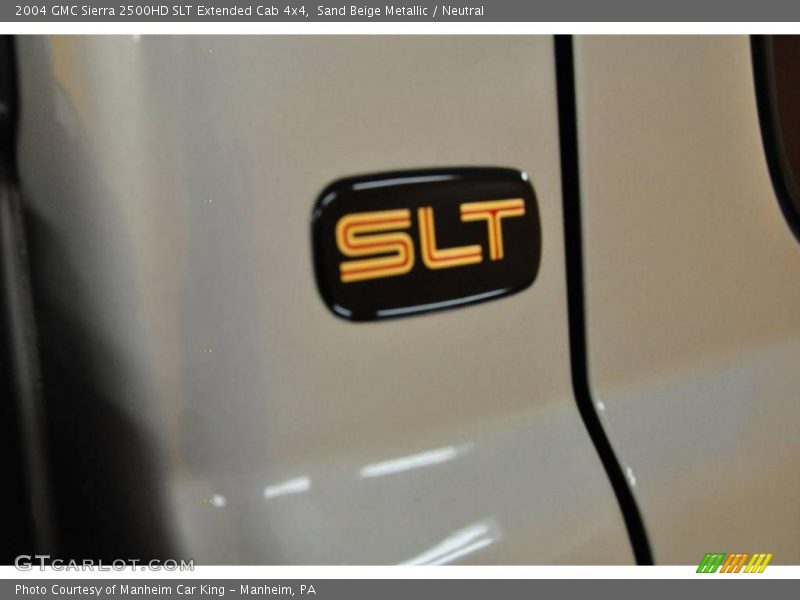 Sand Beige Metallic / Neutral 2004 GMC Sierra 2500HD SLT Extended Cab 4x4
