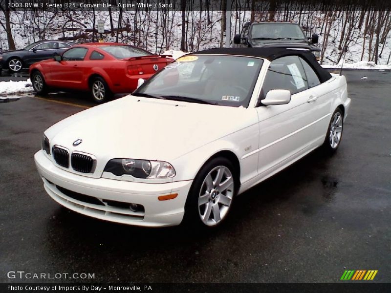 Alpine White / Sand 2003 BMW 3 Series 325i Convertible