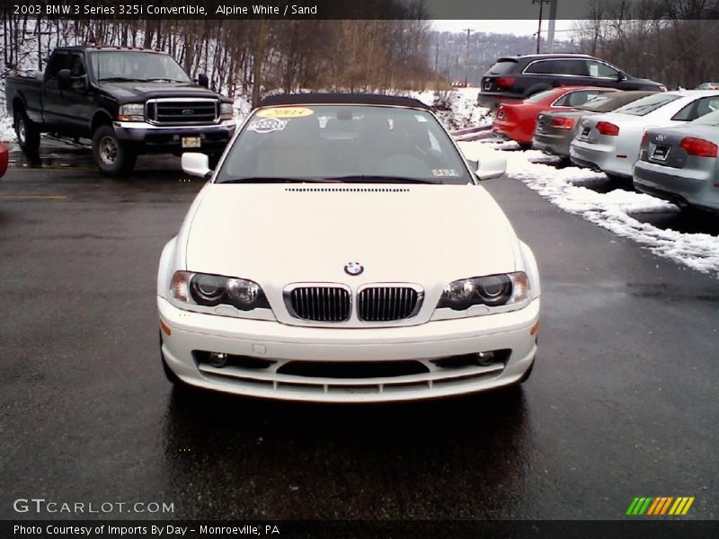 Alpine White / Sand 2003 BMW 3 Series 325i Convertible