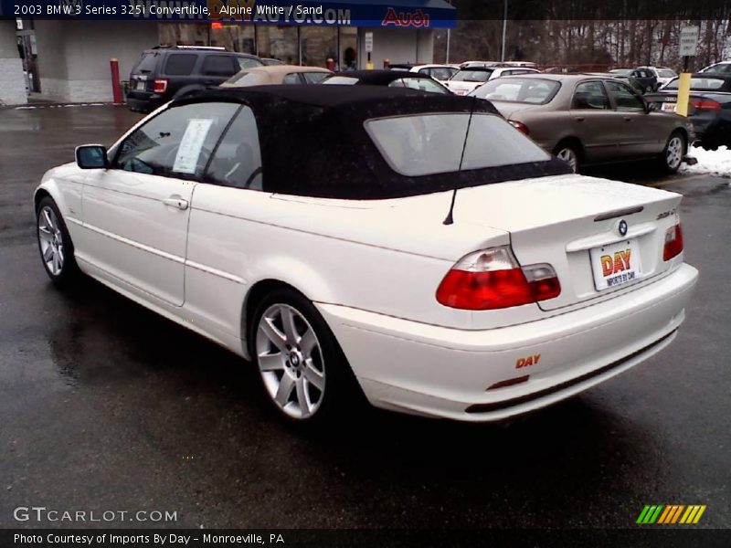 Alpine White / Sand 2003 BMW 3 Series 325i Convertible