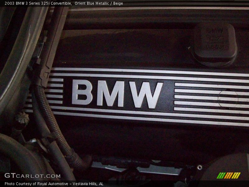 Orient Blue Metallic / Beige 2003 BMW 3 Series 325i Convertible