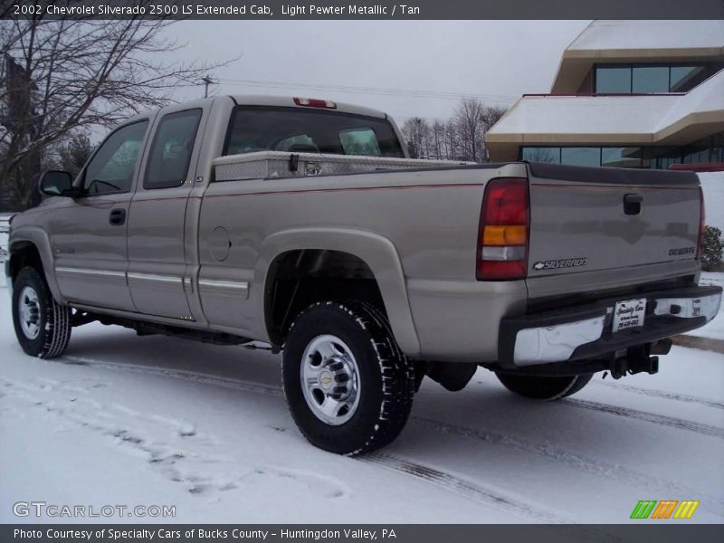 Light Pewter Metallic / Tan 2002 Chevrolet Silverado 2500 LS Extended Cab