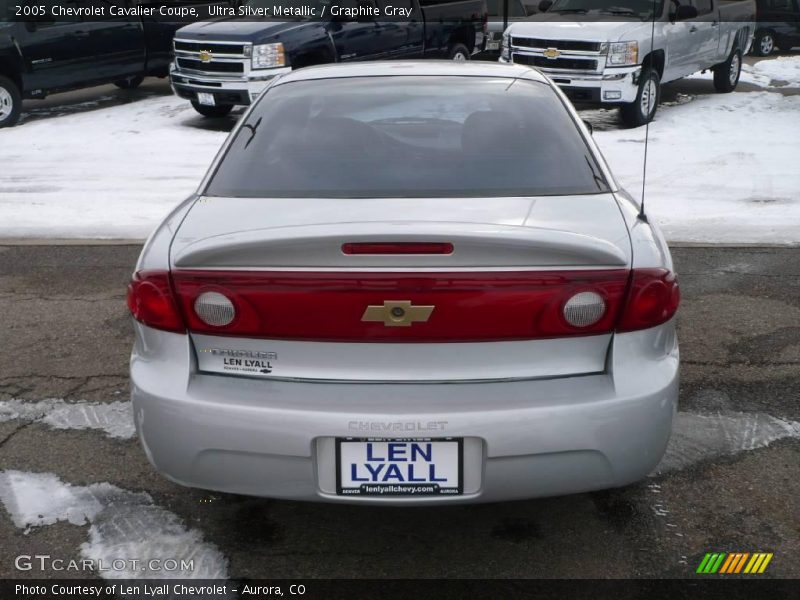 Ultra Silver Metallic / Graphite Gray 2005 Chevrolet Cavalier Coupe