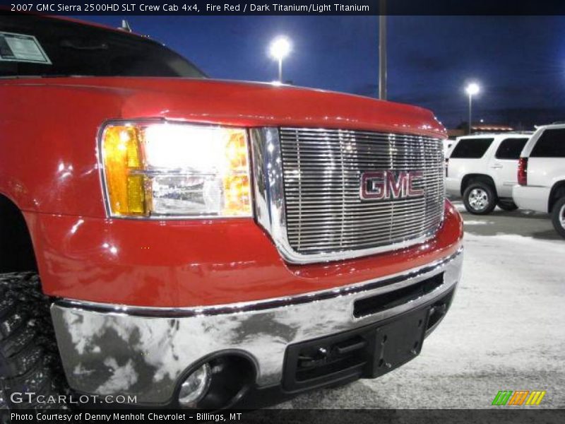 Fire Red / Dark Titanium/Light Titanium 2007 GMC Sierra 2500HD SLT Crew Cab 4x4