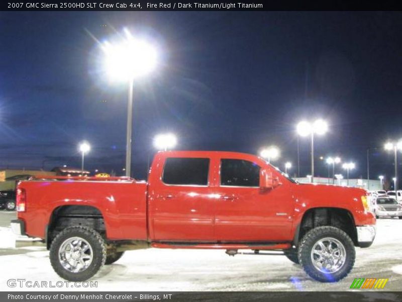Fire Red / Dark Titanium/Light Titanium 2007 GMC Sierra 2500HD SLT Crew Cab 4x4