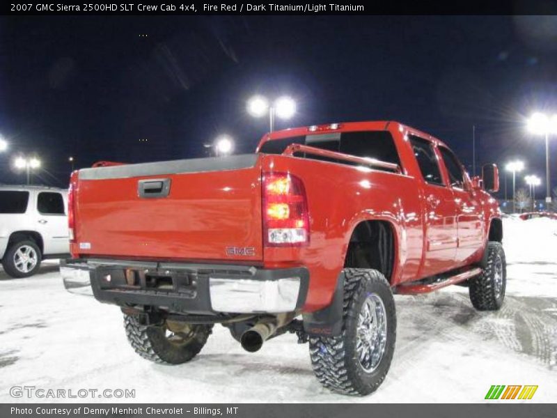 Fire Red / Dark Titanium/Light Titanium 2007 GMC Sierra 2500HD SLT Crew Cab 4x4