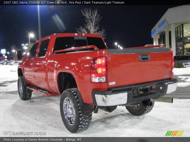 Fire Red / Dark Titanium/Light Titanium 2007 GMC Sierra 2500HD SLT Crew Cab 4x4