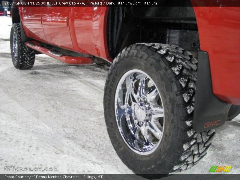 Fire Red / Dark Titanium/Light Titanium 2007 GMC Sierra 2500HD SLT Crew Cab 4x4