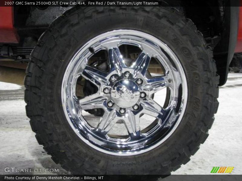 Fire Red / Dark Titanium/Light Titanium 2007 GMC Sierra 2500HD SLT Crew Cab 4x4