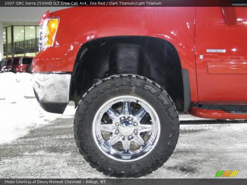 Fire Red / Dark Titanium/Light Titanium 2007 GMC Sierra 2500HD SLT Crew Cab 4x4