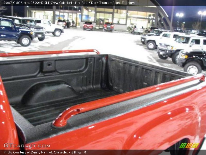Fire Red / Dark Titanium/Light Titanium 2007 GMC Sierra 2500HD SLT Crew Cab 4x4