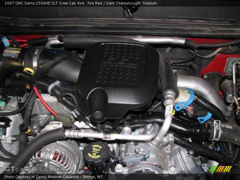Fire Red / Dark Titanium/Light Titanium 2007 GMC Sierra 2500HD SLT Crew Cab 4x4